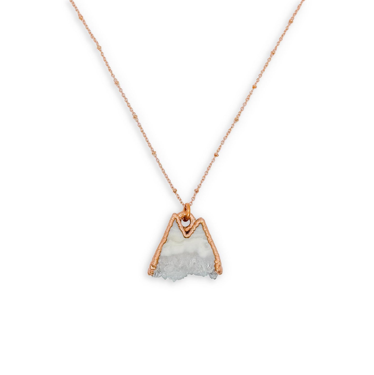 Electroformed Quartz Mountain Necklace