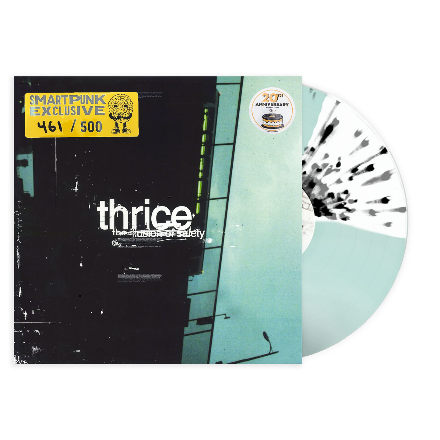 Thrice “The Illusion of Safety” Vinyl Record – 2022 Hand Numbered 20th Anniversary Limited Edition on Blue Butterfly Vinyl