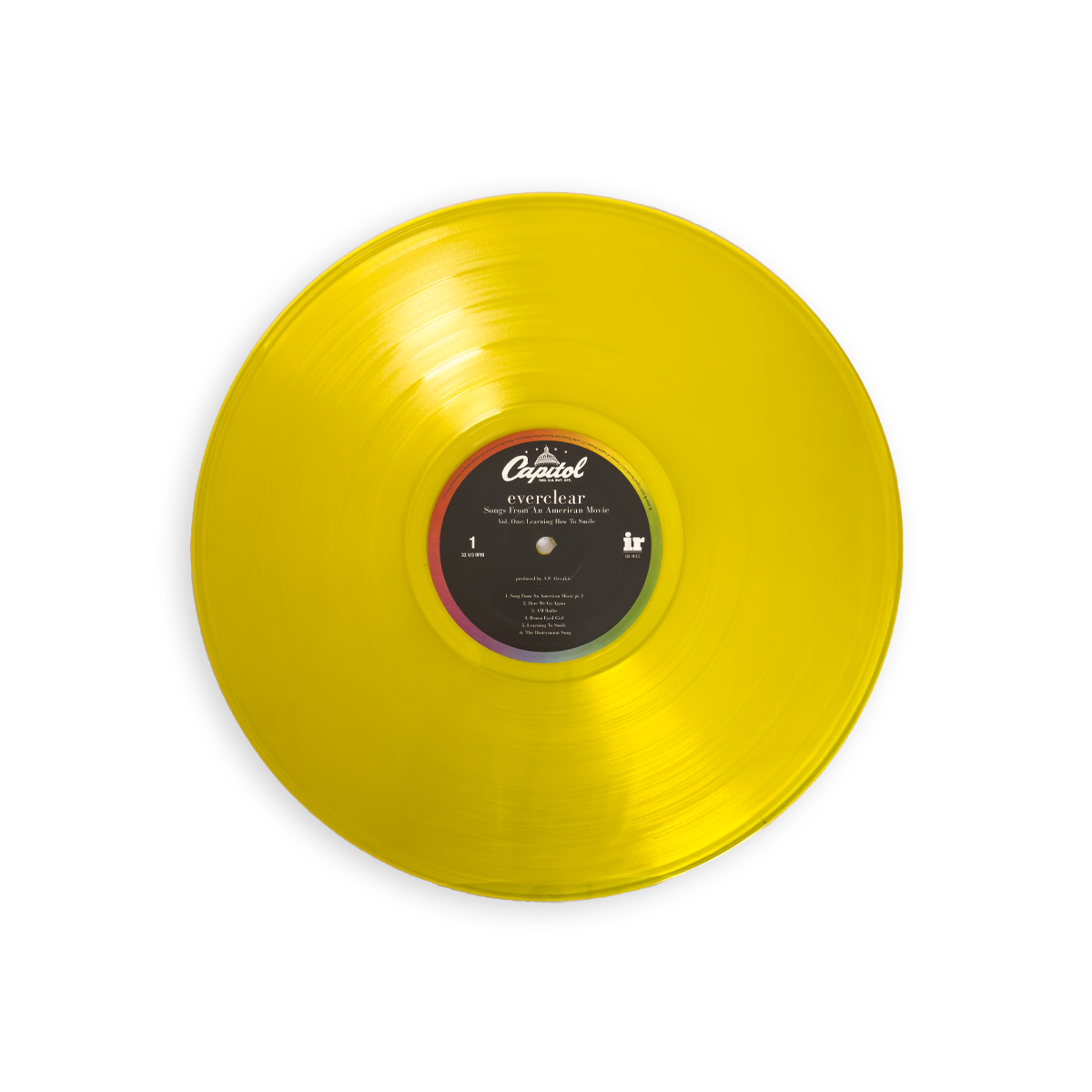 Everclear "Songs From An American Movie" Vinyl Record – Numbered Transparent Yellow with Signed Booklet