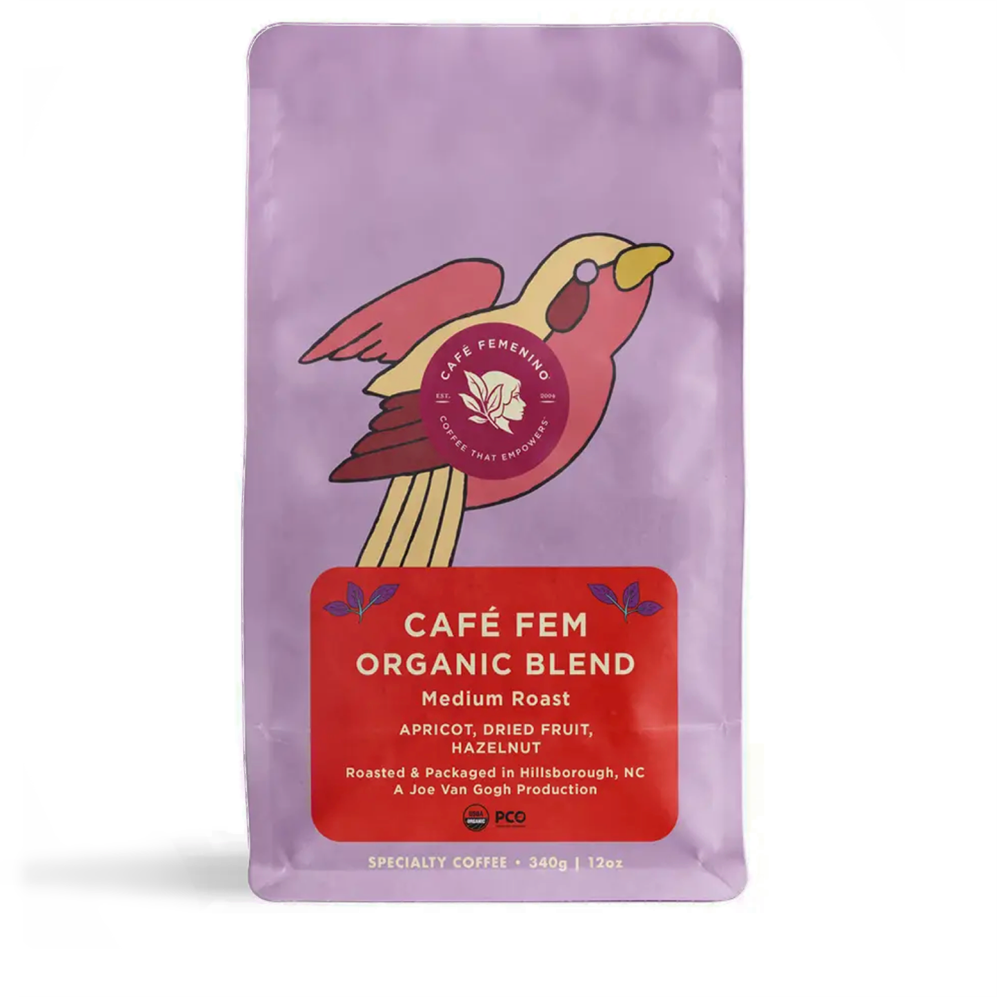 Organic Fair Trade Café Fem Organic Blend Whole Bean Coffee