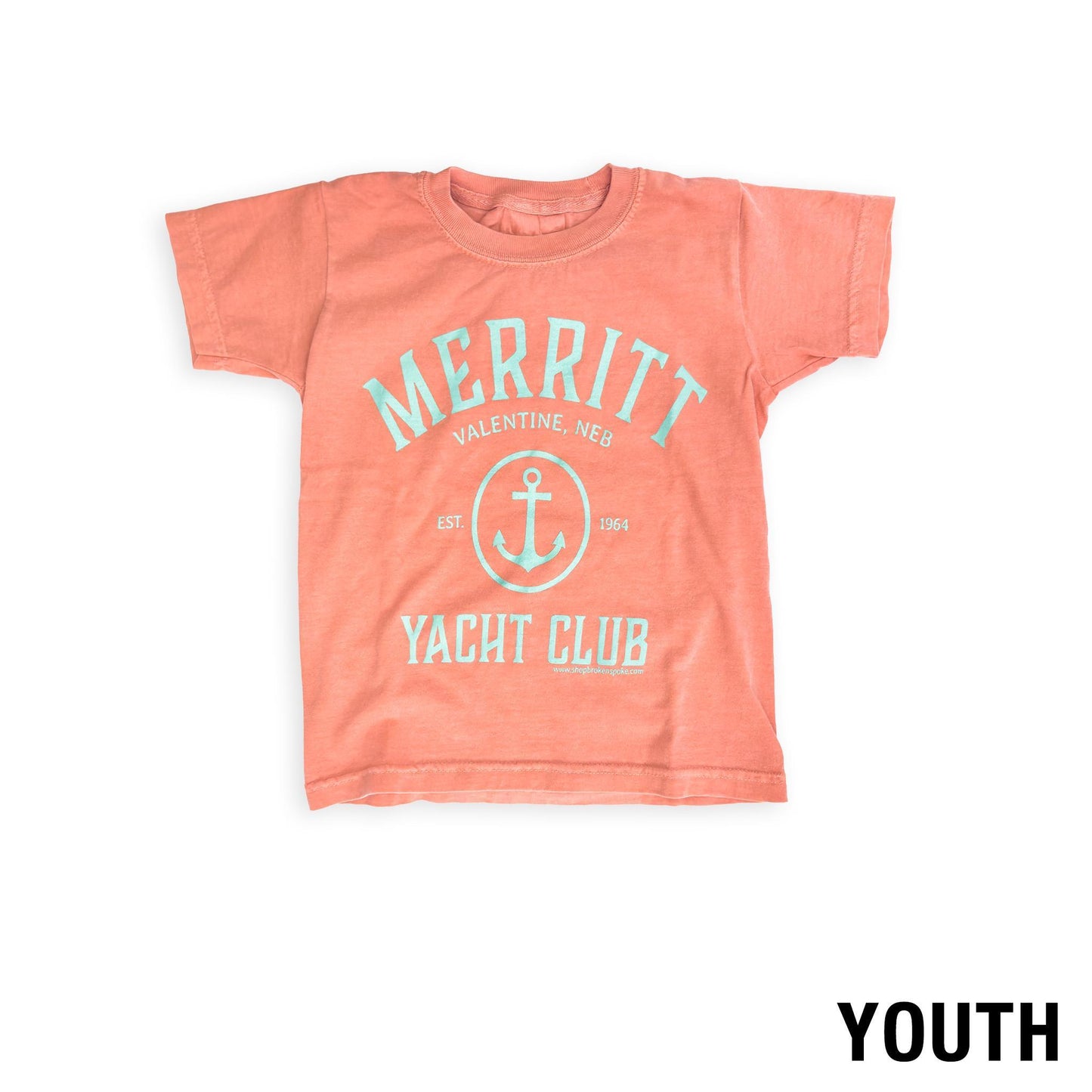 Youth Terracotta “Merritt Yacht Club: Est. 1964" Valentine, Neb. Graphic Tee