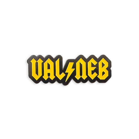 Black & Gold “VAL/NEB" Valentine, Nebraska Band Inspired Enamel Pin