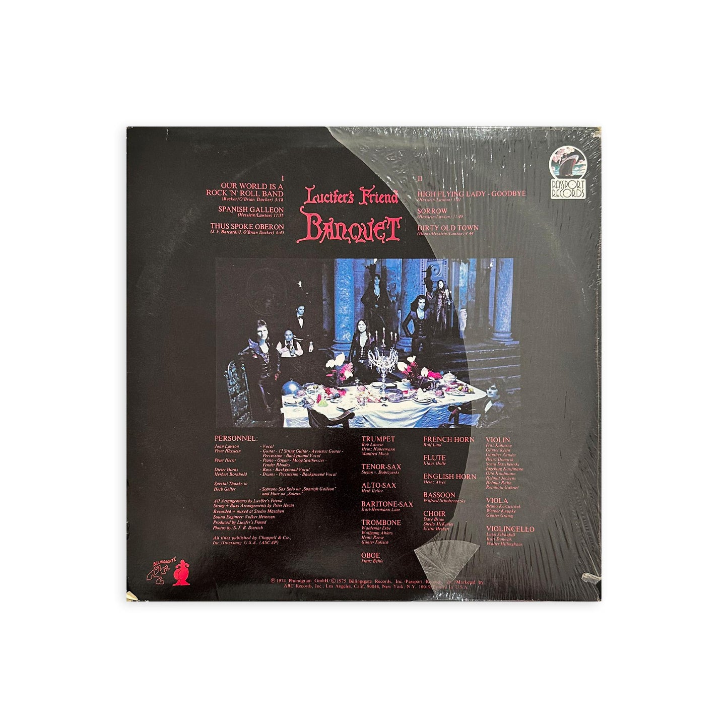 Lucifer's Friend “Banquet" Vinyl Record – 1975 US Press in Original Shrink