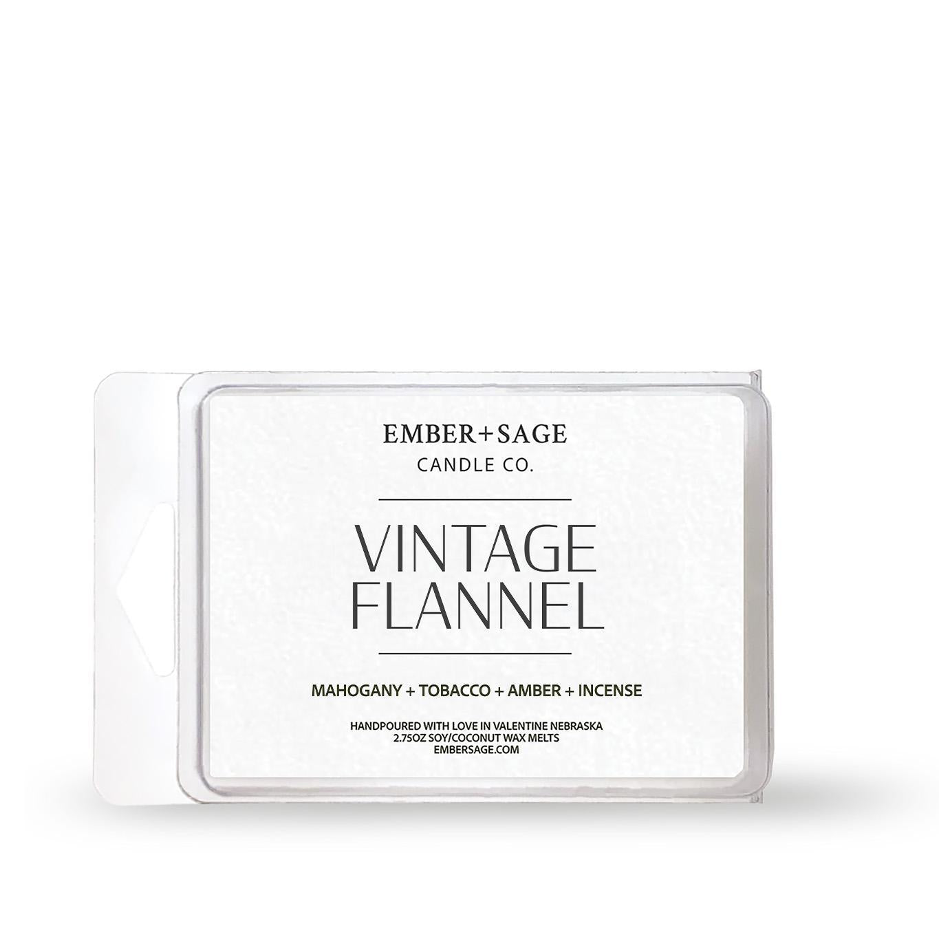 Vintage Flannel | Hand-Poured Soy Coconut Wax Melt | 2.75oz