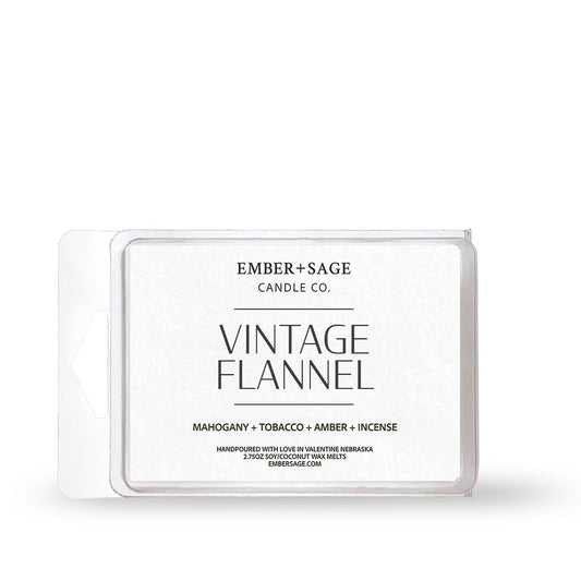 Vintage Flannel | Hand-Poured Soy Coconut Wax Melt | 2.75oz