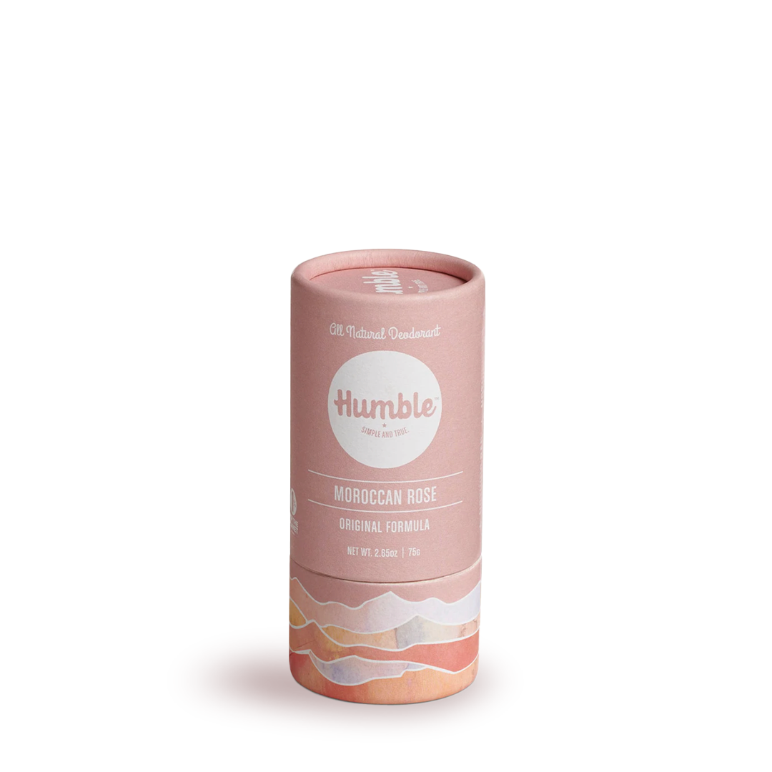 All-Natural Moroccan Rose Deodorant in 100% Biodegradable Tube