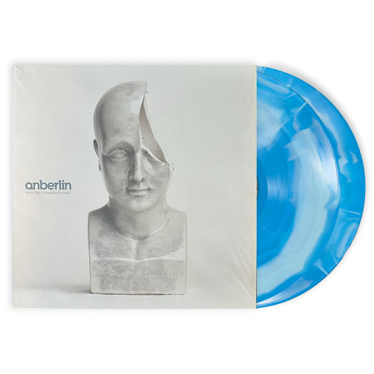 Anberlin “Never Take Friendship Personal" 2LP Vinyl Record – 2025 Deluxe 20th Anniversary Edition – Cyan/Baby Blue Vinyl