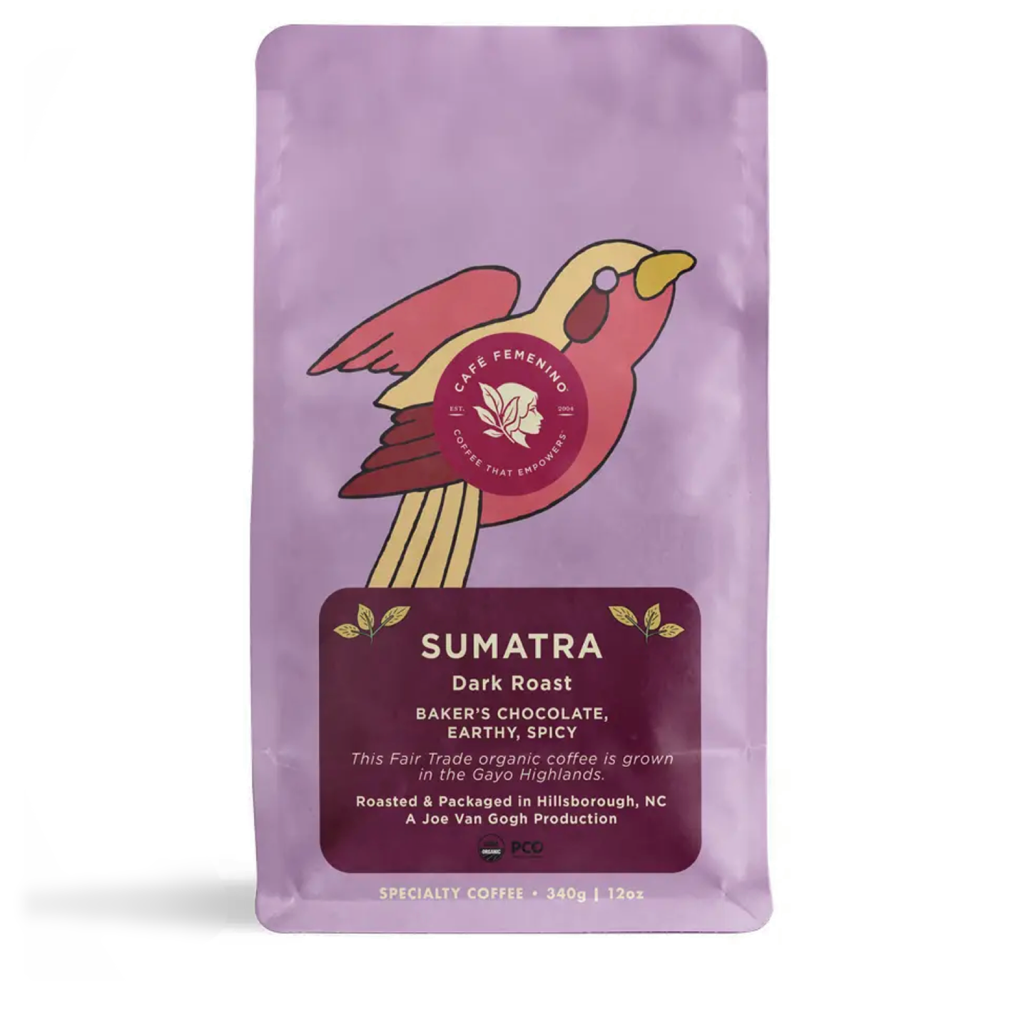 Organic Fair Trade Sumatra Whole Bean Coffee