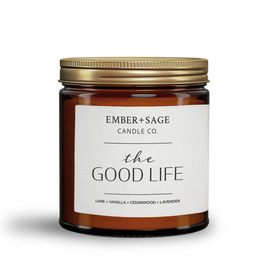 The Good Life | Hand-Poured Soy Coconut Wax Candle | 16oz with Double Wick