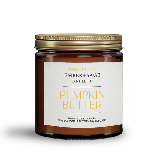 Pumpkin Butter | Fall Edition | Hand-Poured Soy Coconut Wax Candle | 16oz with Double Wick