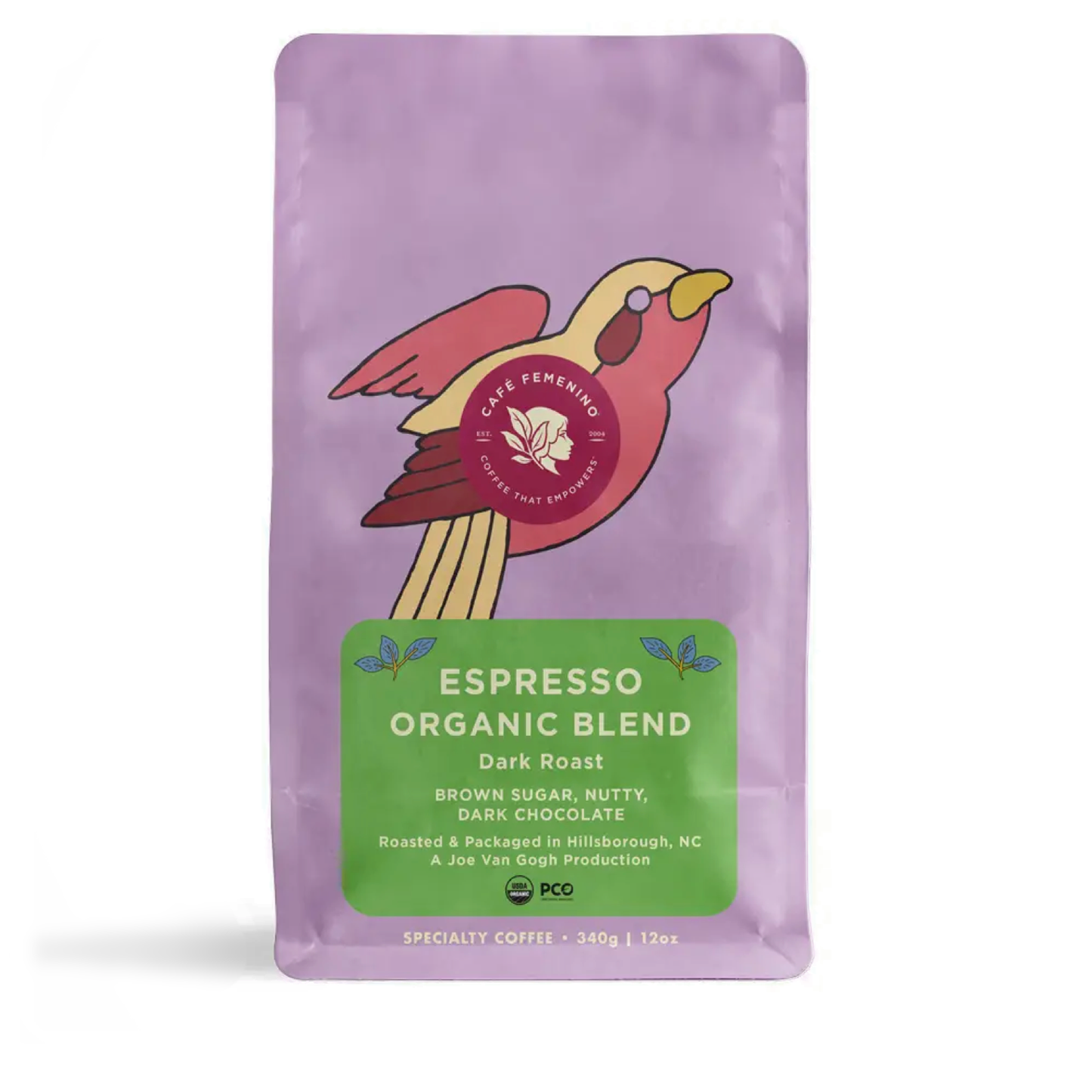 Organic Fair Trade Espresso Blend Whole Bean Coffee