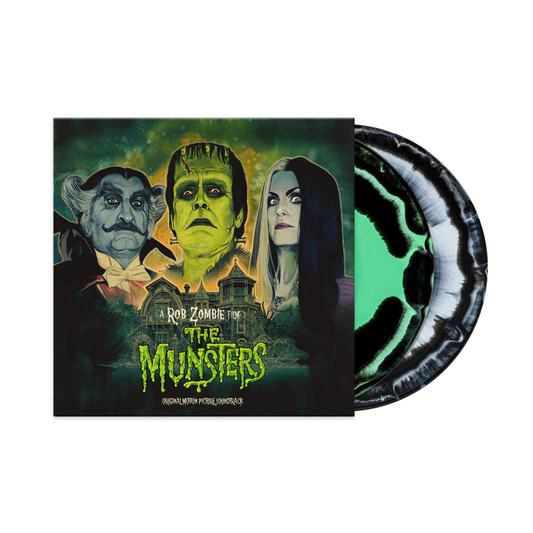 Rob Zombie's "The Munsters" Soundtrack Vinyl Record - Black/Monster Green Swirl & Black/Vampire White Swirl