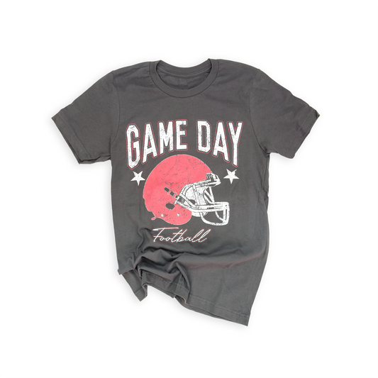 Grey “Game Day" Football Graphic Tee