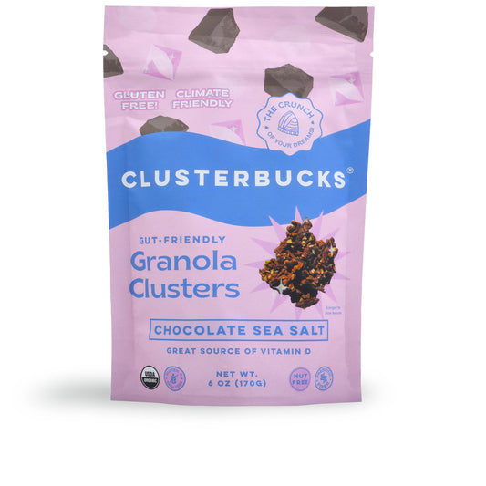 Clusterbucks Chocolate Sea Salt Gut Friendly & Grain Free Granola Superfood Clusters