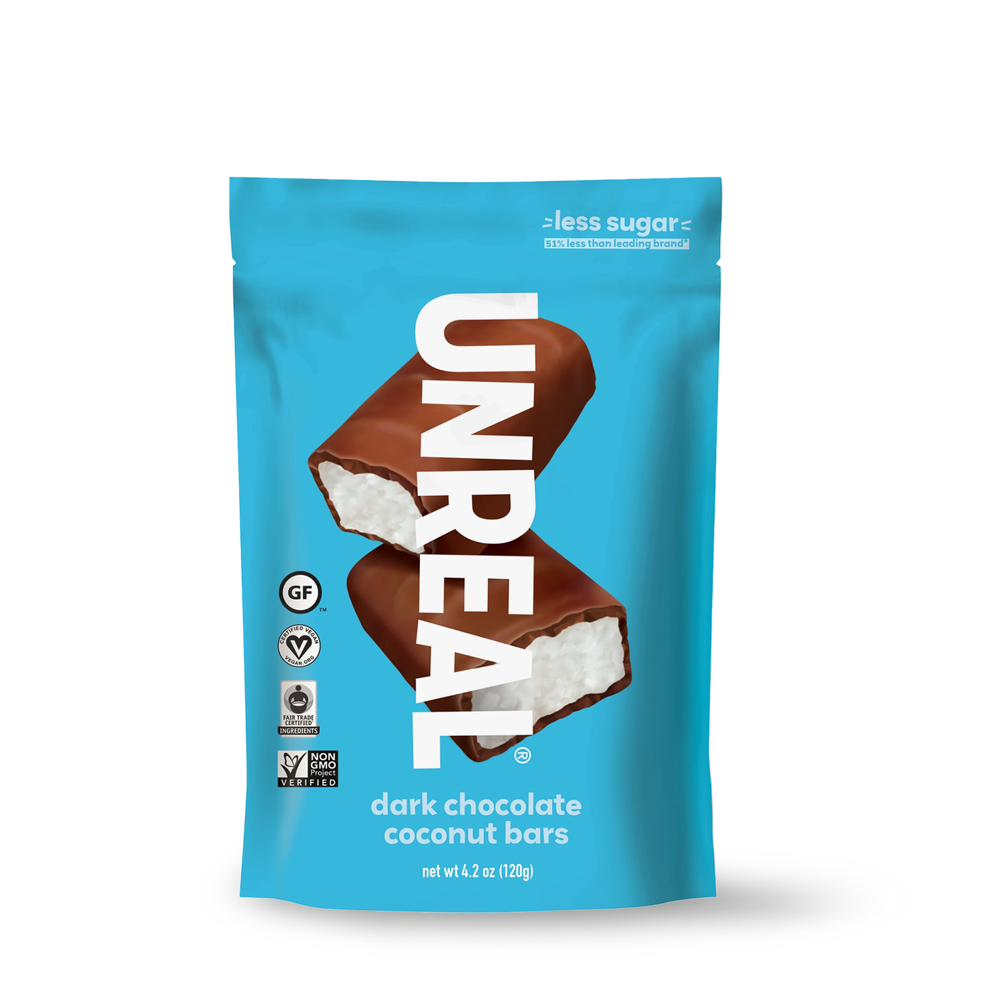 Unreal Dark Chocolate Coconut Bars – Less Sugar, Made with Fair Trade Ingredients