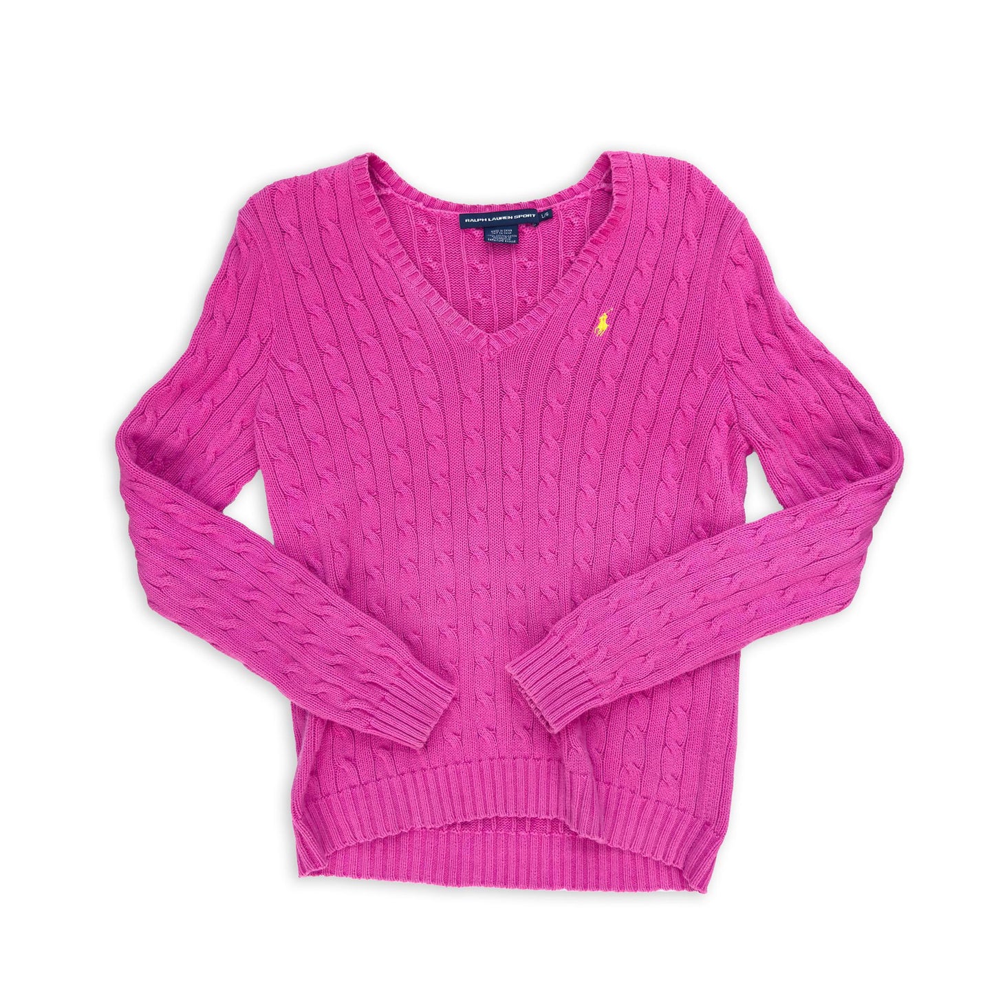 Vintage Hot Pink Ralph Lauren Sweater — Large